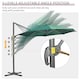 image 4 of Outsunny 3 x 3(m) Cantilever Parasol Garden Umbrella with Cross Base