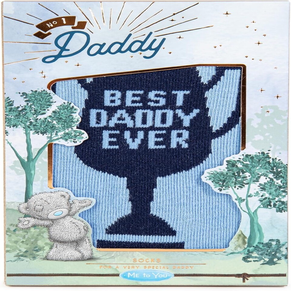 image 1 of Me to You Tatty Teddy Father's Day 'Best Daddy Ever' Socks