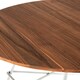 image 5 of Interiors by Premier White Metal and Elm Wood Round Table, Versatile Coffee Table for Home and Office, Round Outdoor Dining Table