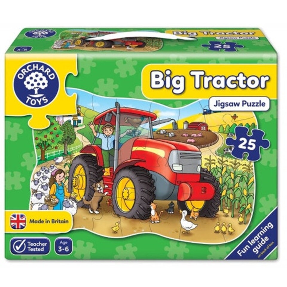 image 1 of Orchard Toys Big Tractor - Shaped Floor Puzzle