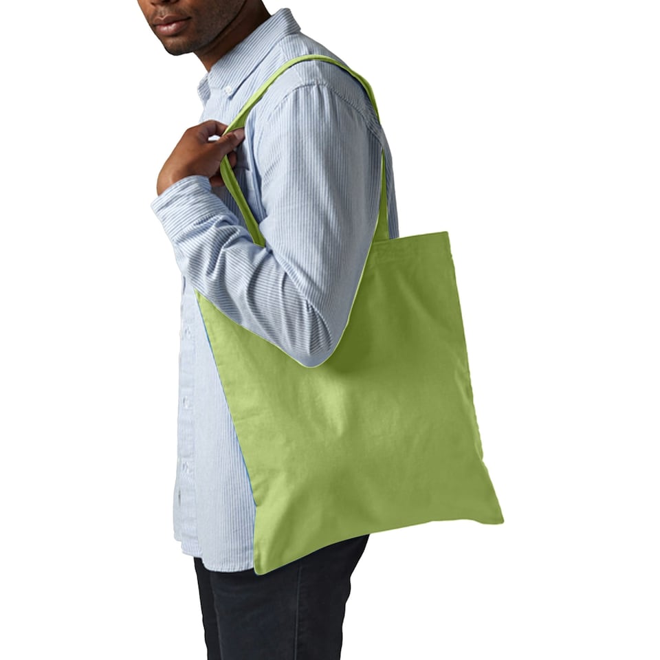 image 1 of Westford Mill Promo Bag For Life - 10 Litres (Pack Of 2) - Kiwi - One Size