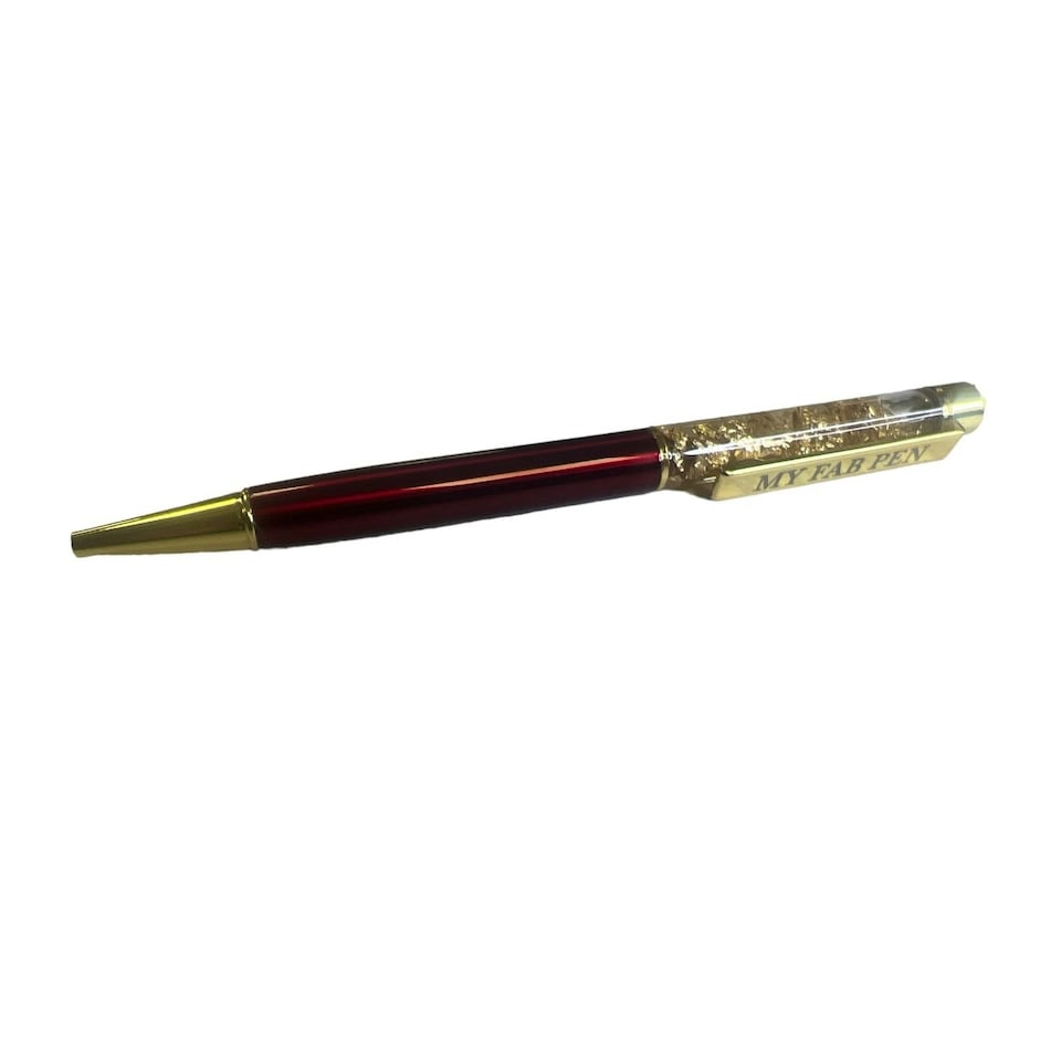 image 1 of My Fab Pen Captioned Gold Leaf Ballpoint Gift Pen