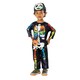 image 1 of Bristol Novelty Childrens/Kids Rainbow Skeleton Costume - Black - 3-4 Years 3