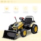 image 3 of HOMCOM Kids Digger Ride On Excavator 6V Battery Tractor Music Headlight Yellow