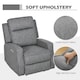 image 5 of HOMCOM Electric Armchair, Fabric Recliner Chair with USB Port, Charcoal Grey