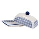 image 4 of Nicola Spring Hand-Printed Butter Dish - 18.5 x 12cm - Navy