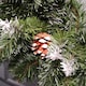 image 10 of 60cm Snow King Fir Hanging Christmas Wreath with Pinecones and 200 Tips in Green