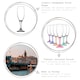 image 2 of LAV Misket Glass Champagne Flutes - 190ml - Coloured Stem - Pack of 12