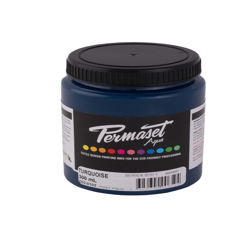 Permaset Aqua Standard Ink, Turquoise, 300ml
