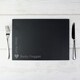 image 3 of Personalised Heart Motif Slate Placemat Black