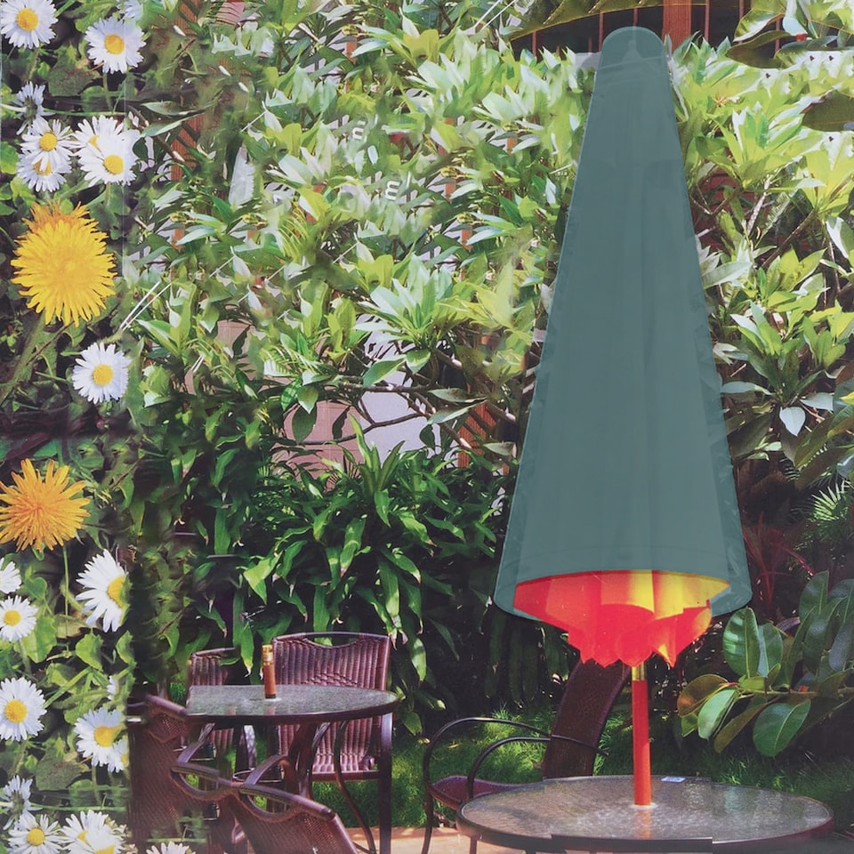 image 1 of 175cm Waterproof Outdoor Parasol Cover Large Garden Patio Shield | Green | 1