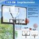 image 6 of COSTWAY Basketball Hoop 4.1-10 FT Adjustable Backboard System Black | Standard
