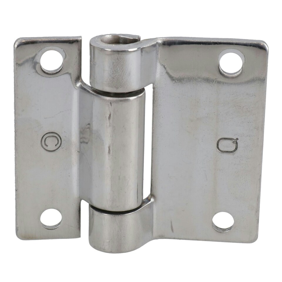 image 1 of Stainless Steel Hinge Heavy Duty 65x73mm Industrial Quality Door Hatch Locker Silver