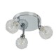 image 4 of ValueLights Contemporary 3 Way Polished Chrome Flush Ceiling Light With Globe Shades | Chrome