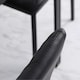 image 8 of HOMCOM Dining Chairs Faux Leather Accent Chairs for Kitchen, Set of 4, Black
