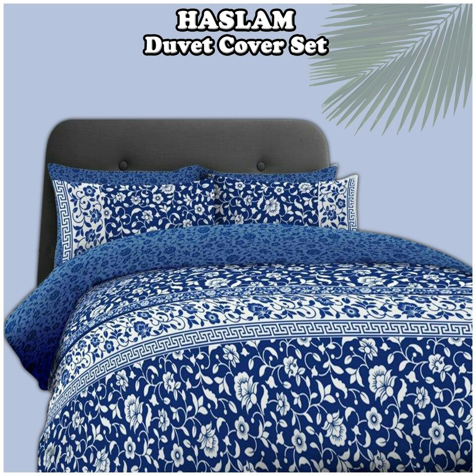 image 1 of VELVETIO Haslam Complete Duvet Cover Set with Fitted Sheet Luxury Bedding Quilt
