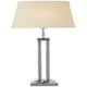 image 1 of Interiors by Premier Table Lamp with Dual Rod Base Silver