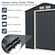 image 5 of COSTWAY 7FT x 4FT Outdoor Storage Shed Tool Utility Storage House Grey