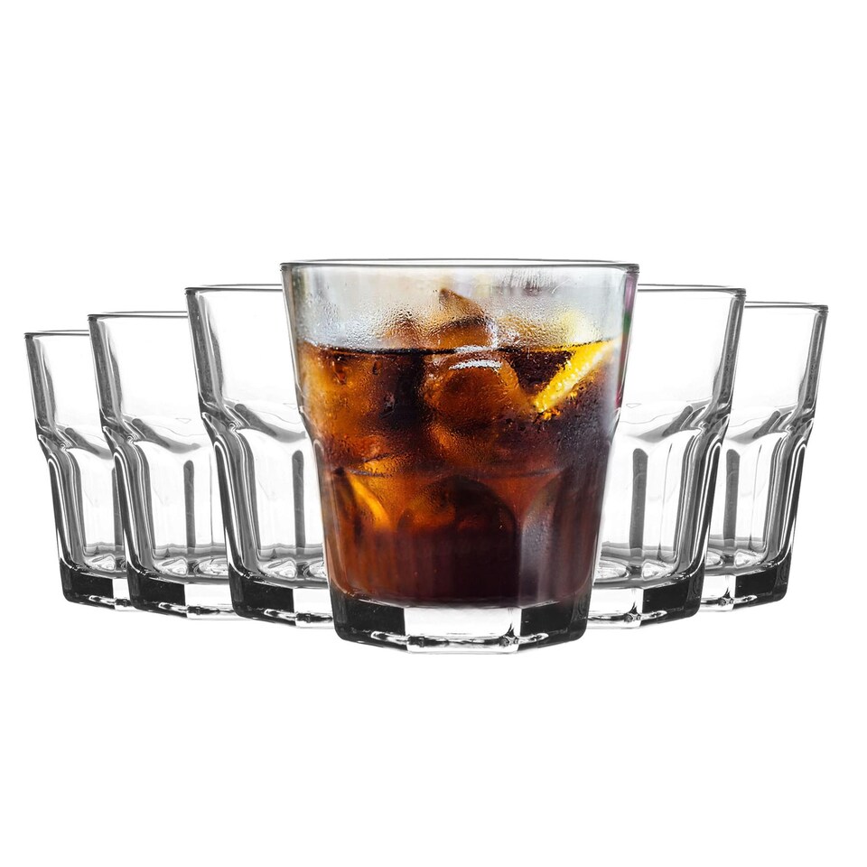 image 1 of LAV Aras Water Glasses - 200ml - Clear - Pack of 6 | Clear | Clear
