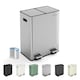 image 1 of 60L Dual Pedal Bin Recycling and General Waste Kitchen Bin (2x30L)
