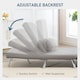 image 4 of HOMCOM 2-in-1 Folding Sofa Bed with 5-level Adjustable Backrest, Grey