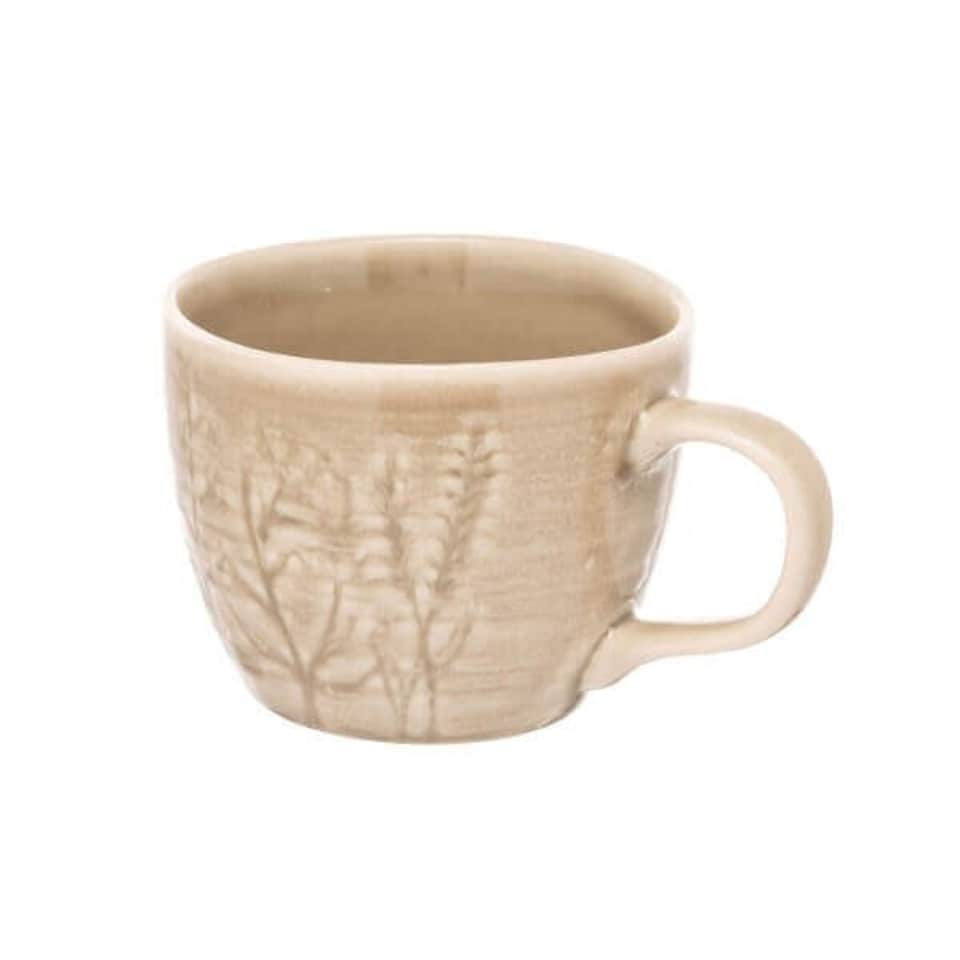 image 1 of Siip Leaf Embossed Beige Mug