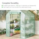 image 2 of VonHaus Walk In Greenhouse with 8 Shelves & PVC Cover