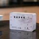 image 5 of Gingko Design Brick Click Clock Marble with White LED