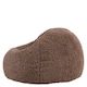 image 4 of 2 Pack Icon Kids Kingston Teddy Berber Fleece Classic Dome Bean Bag, Mocha