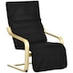 image 1 of HOMCOM Lounge Chair Recliner Adjustable Footrest Home Black
