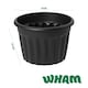 image 5 of Wham Vista 3 x 60cm Round Plastic Garden Planters | Black | Slate/Black
