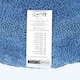 image 3 of Homescapes Luxury Reversible Semi Circle Bath Mat - Cobalt Blue Blue