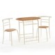 image 1 of Greenhurst 2-Seater Compact Dining Set – Light Oak Table & Chairs for Small Spaces Brown | Buttermilk