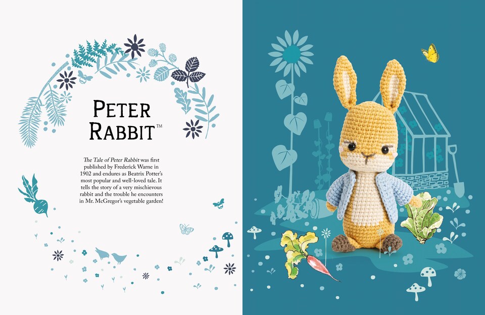 image 1 of Peter Rabbit Crochet Toys Book