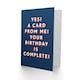 image 2 of From Me Now Complete Bold Cheeky For Him Funny Birthday Card