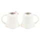 image 2 of Something Different Mr And Mrs Boo Ghost Mug Set - White/Black/Baby Pink - One Size
