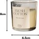 image 3 of Marco Paul Cotton Fresh Glass Candle 8cm N/A