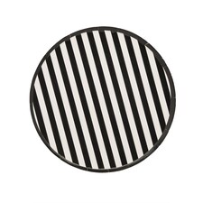 Hootyballoo Monochrome Striped Paper Plates - Pack of 8