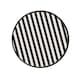 image 1 of Hootyballoo Monochrome Striped Paper Plates - Pack of 8