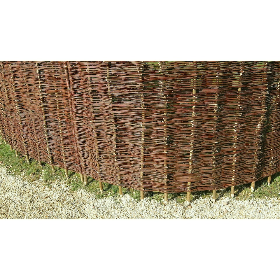 image 1 of Willow Hurdle Fence Panel Premium Weave Woven Screening 6ft x 4ft 6in