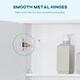 image 4 of kleankin Bathroom Cabinet Wall Mount Storage organiser Mirror Shelves White White