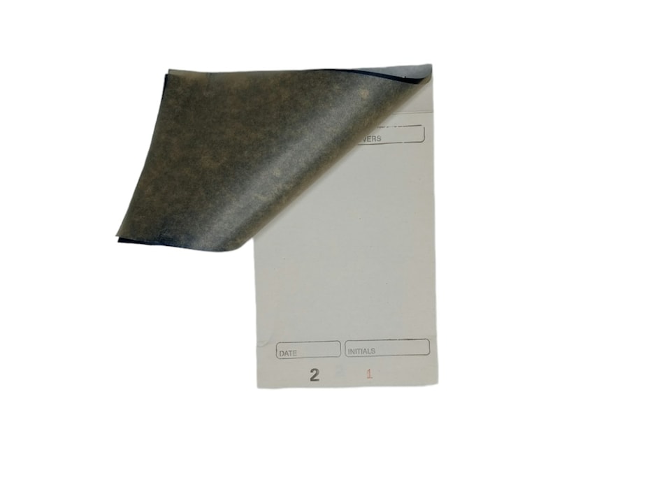 image 1 of Pack of 10 95mm x 170mm White Duplicate with Carbon Restaurant Pads