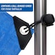 image 5 of Tarpaulin 3m x 3m  Multi-Purpose Waterproof, UV Resistant Ground Sheet Cover Made of 90g/Square Metre Tarpaulin Blue