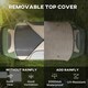 image 3 of Outsunny 2 Room Camping Tent with Rainfly & Screen Panels