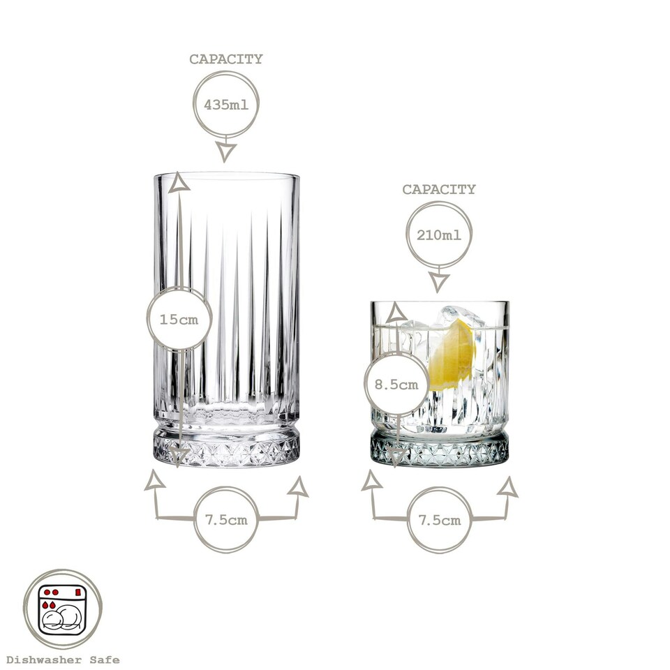image 1 of Pasabahce 8pc Elysia Glassware Set