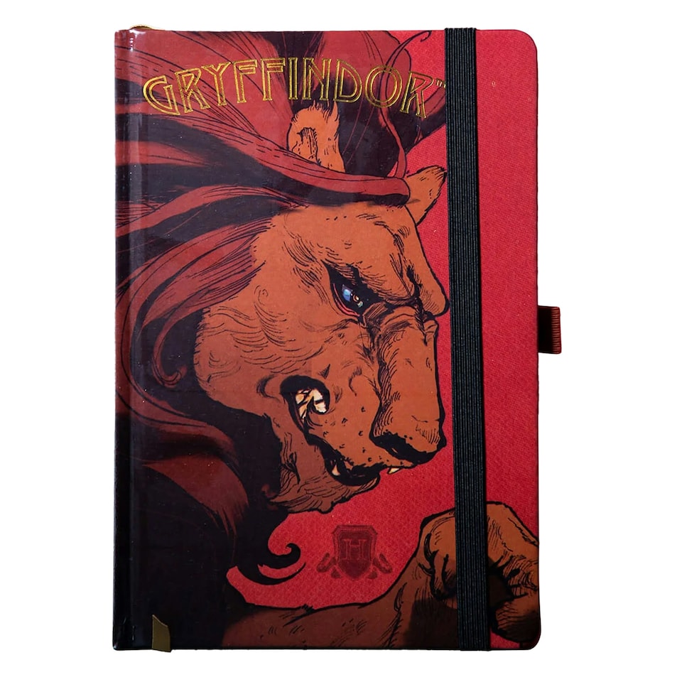 image 1 of Harry Potter Intricate Houses Gryffindor A5 Notebook - Red/Brown - One Size