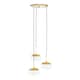 image 5 of Interiors by Premier Revive Gold Finish 3 Bulb Pendant Light