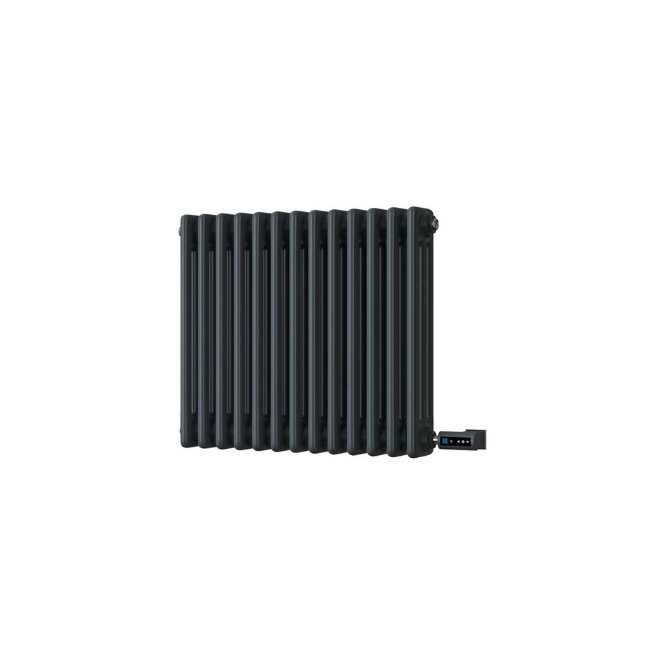 image 1 of Alpha - Anthracite Column Electric Radiator H500mm x W599mm 3 Column 600w Thermostatic WIFI