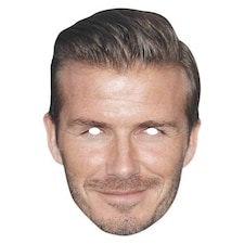 David Beckham Cardboard Face Mask