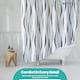 image 8 of Geometric Design Polyester Shower Curtain with 12 Hooks - 180x200cm